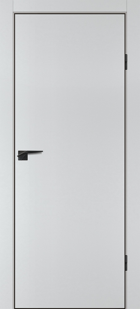 Межкомнатная дверь P-1 кромка ABS черная c 4-х ст. Сапфир матовый