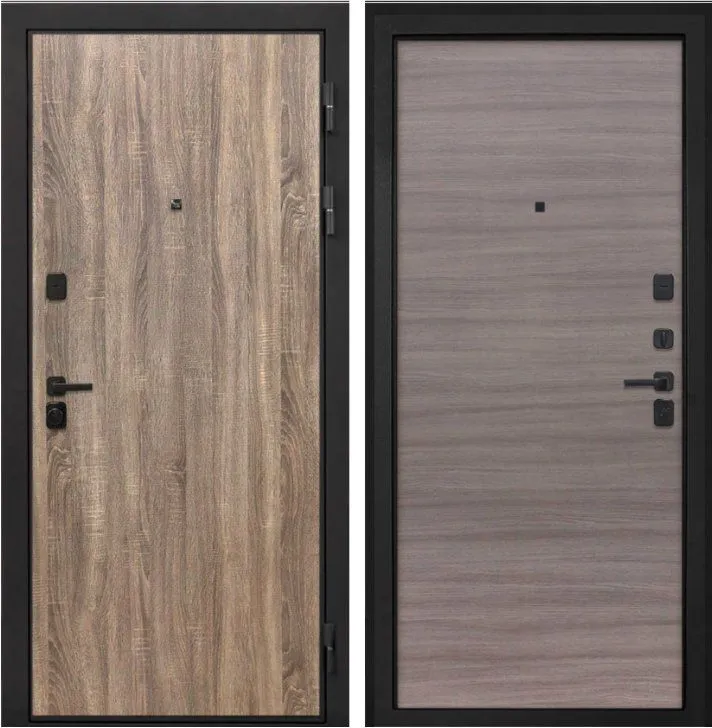 Фото Дверь Интекрон Профит Black (фурнитура черная) Дуб турин DIS007184