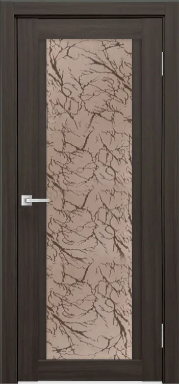 Фото Межкомнатная дверь Легенда К-11 тон Грей Остекление Гранит бронза