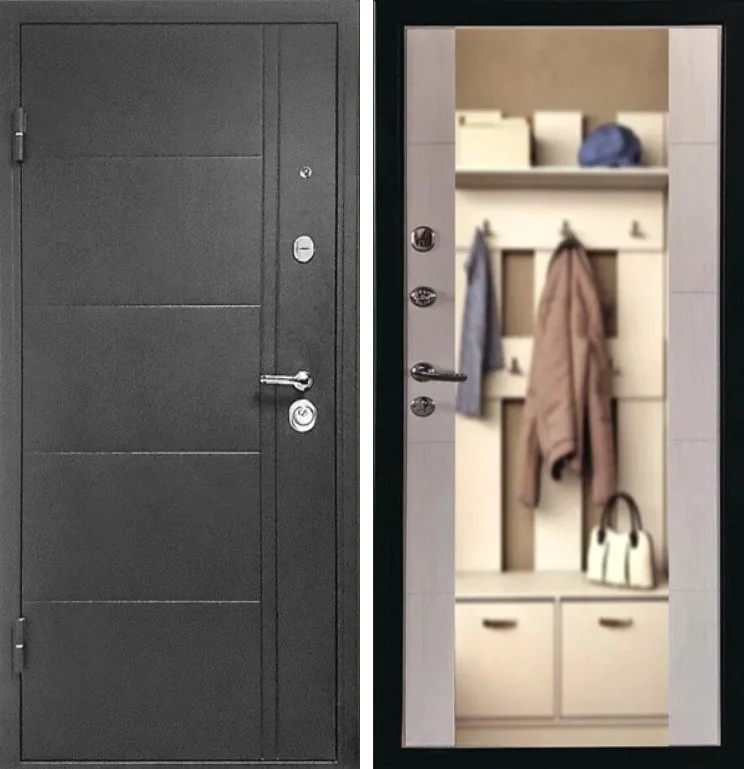 Дверь Эверест Зеркало Белёный Дуб DIS007120